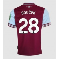 Dres West Ham United Tomas Soucek #28 Domaci 2024-25 Kratak Rukav